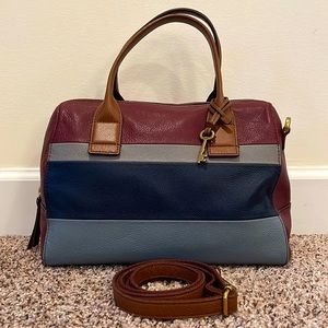 Fossil Multicolor Satchel